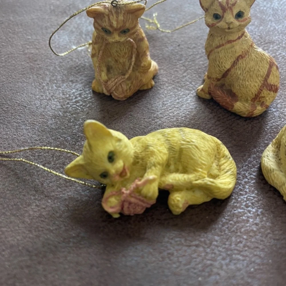 Christmas Ornaments Cats Set of 4 pcs